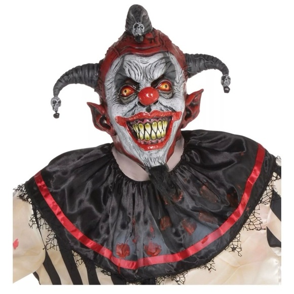 Amscan Killer Jester Scary Clown Costume MASK ONLY - Picture 1 of 7